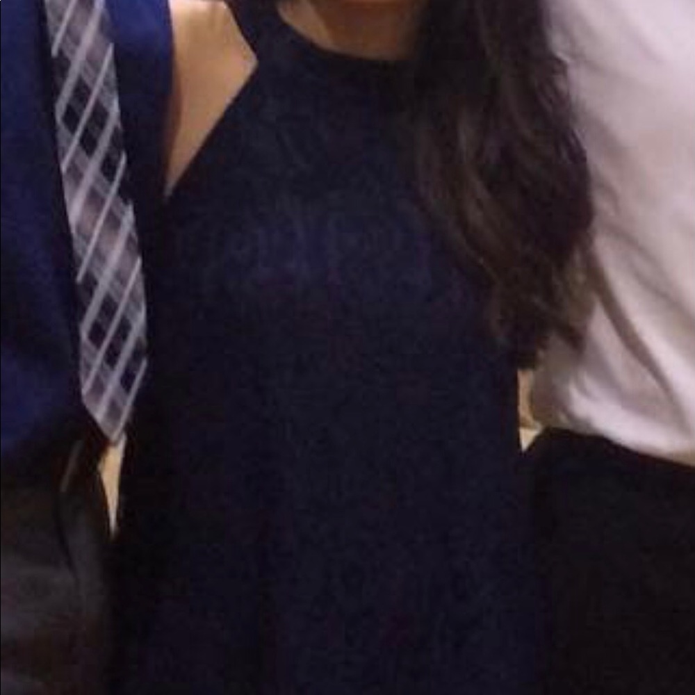 Navy blue mini dress